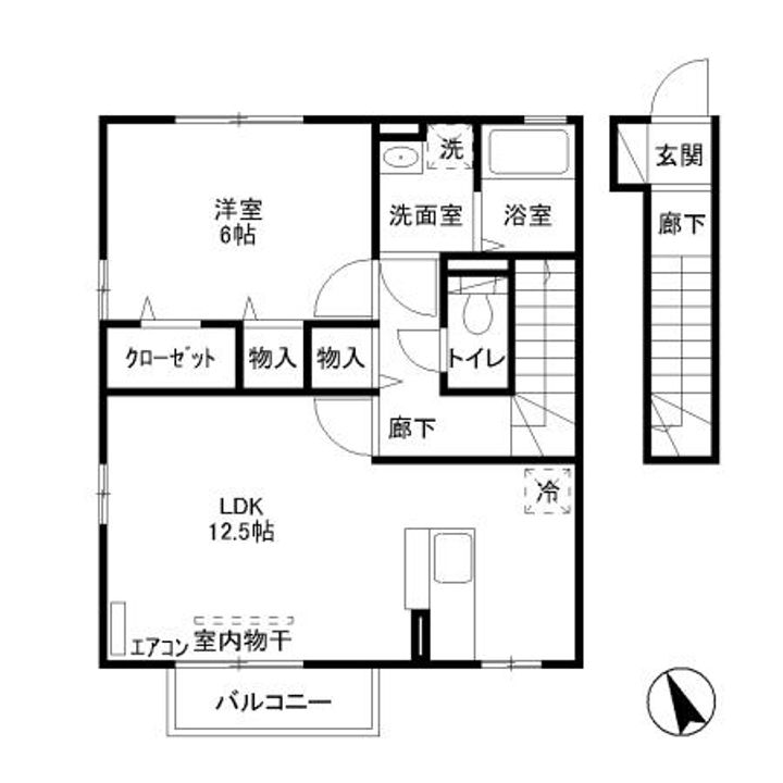 愛宕の杜Cの間取り