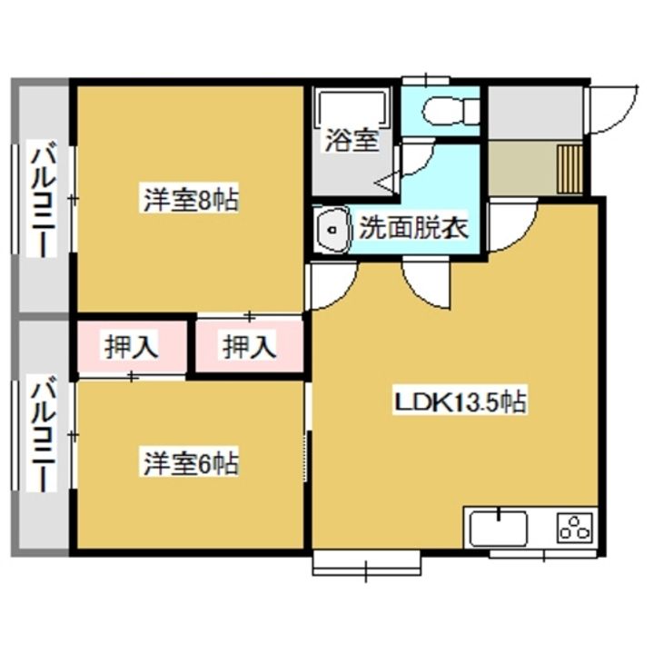 ハイツシンフォニーの間取り