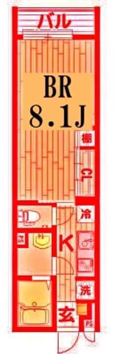 fare KAWASAKIの間取り