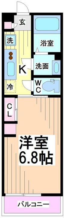 神奈川県川崎市多摩区中野島4(マンション)の賃貸物件の間取り