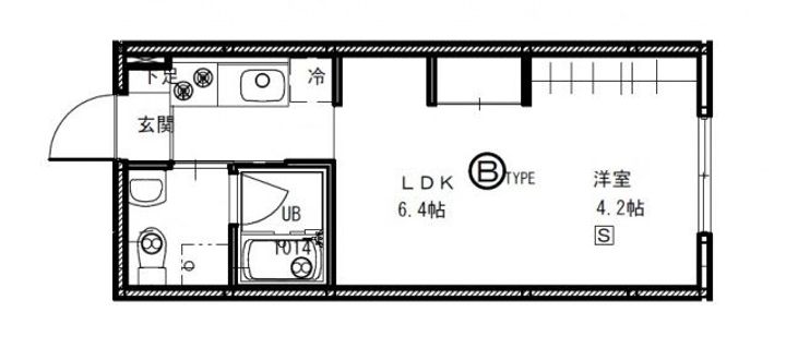 広島県広島市安佐北区口田1(アパート)の賃貸物件の間取り