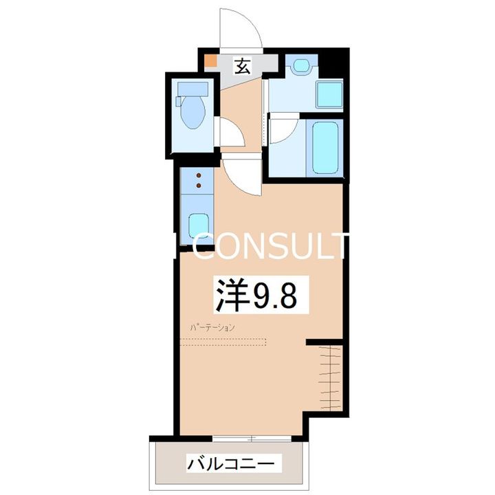 鹿児島県鹿児島市南林寺町(マンション)の賃貸物件の間取り