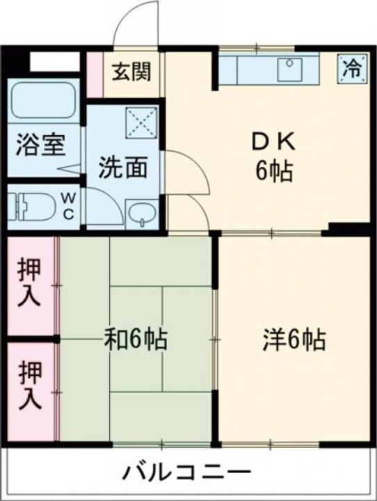 クリーンハイツDの間取り