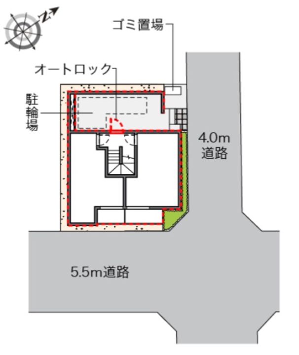 クレイノKOMOHANAの地図