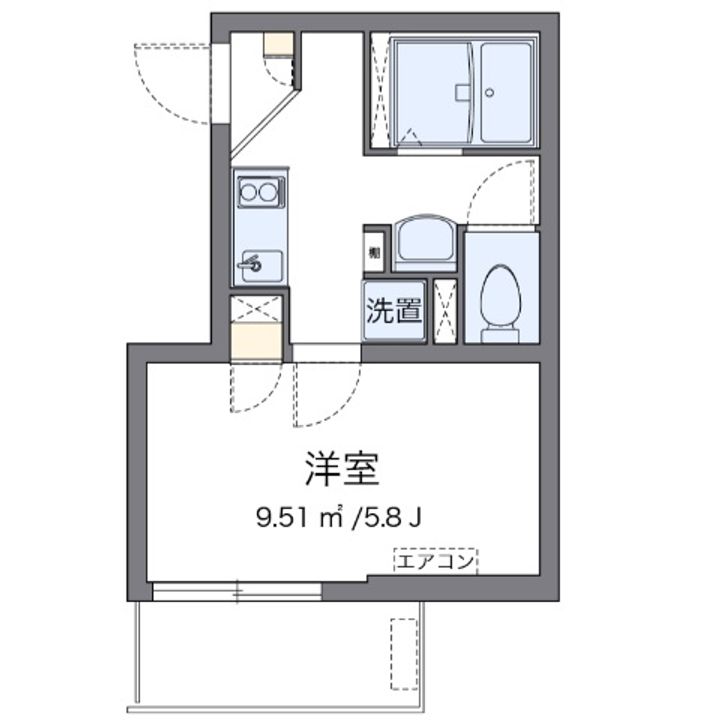 クレイノKOMOHANAの間取り