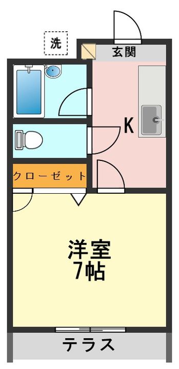 東京都江戸川区東小岩4(アパート)の賃貸物件の間取り