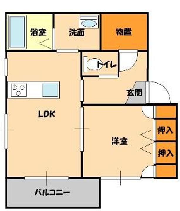 群馬県伊勢崎市田部井町2(アパート)の賃貸物件の間取り