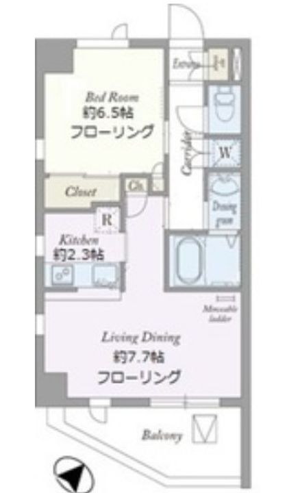 Saint-Clair Kawasakiの間取り