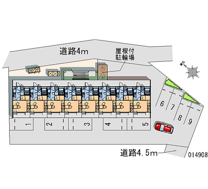 レオパレスヨコミチの地図