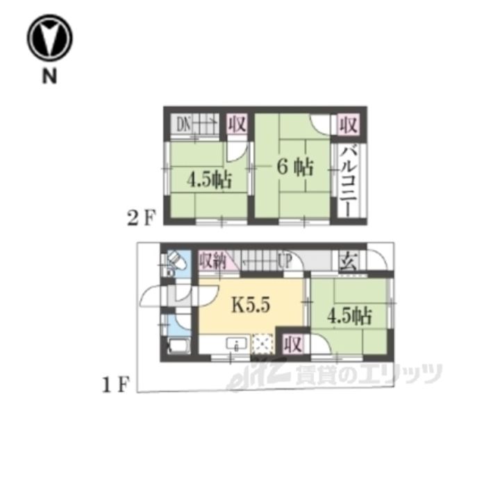 奈良県御所市末広町(一戸建)の賃貸物件の間取り