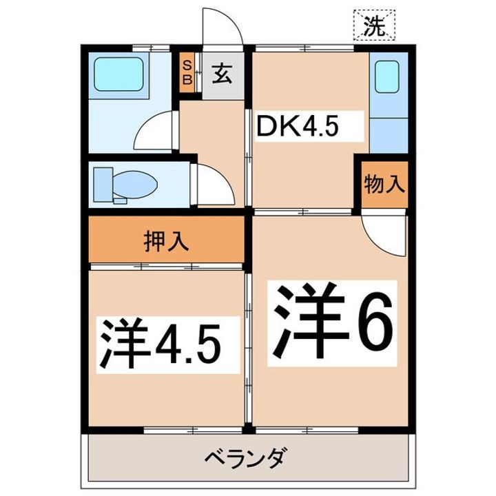 ハイツ一瀬の間取り