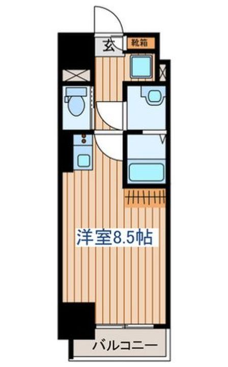宮城県仙台市青葉区二日町(マンション)の賃貸物件の間取り