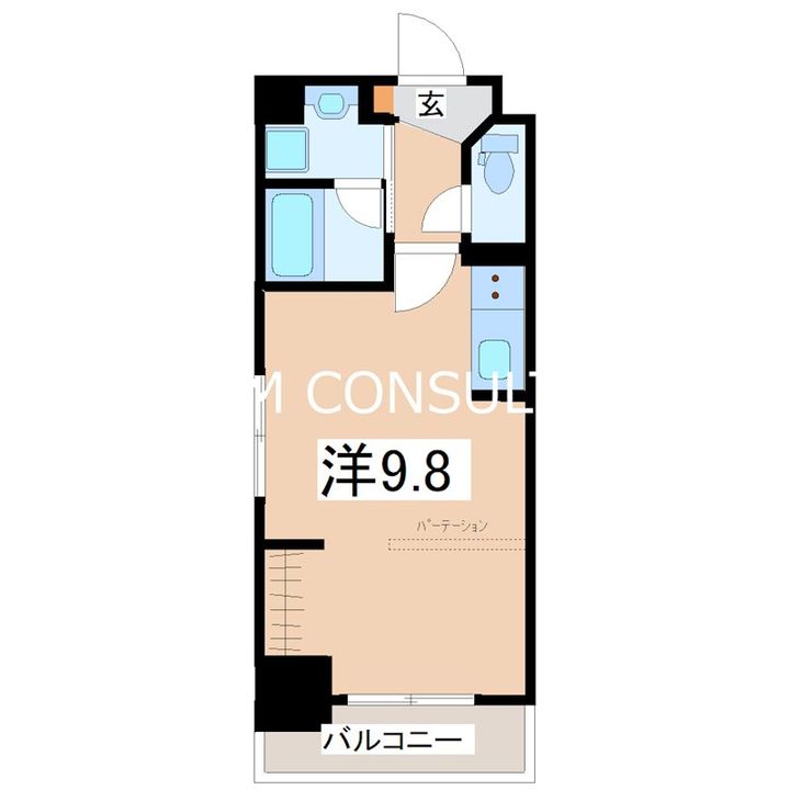 鹿児島県鹿児島市南林寺町(マンション)の賃貸物件の間取り