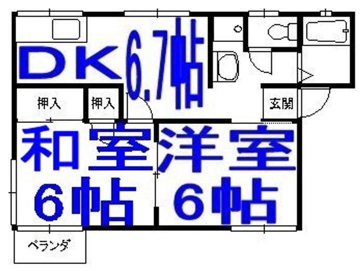 コスモスFの間取り
