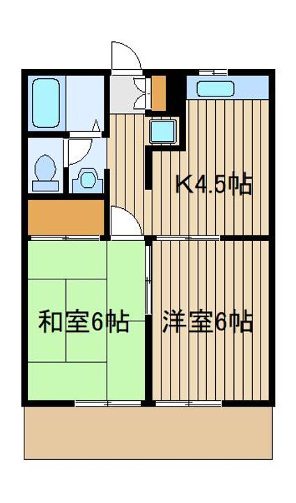 エステートロイヤル8号棟の間取り