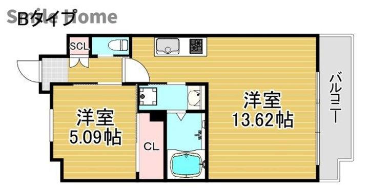 プレジオ帝塚山の間取り