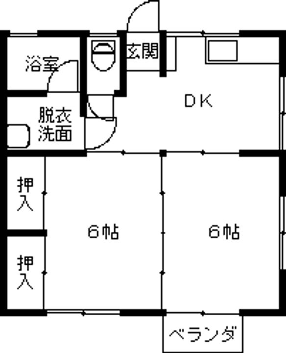 野口ハイツの間取り