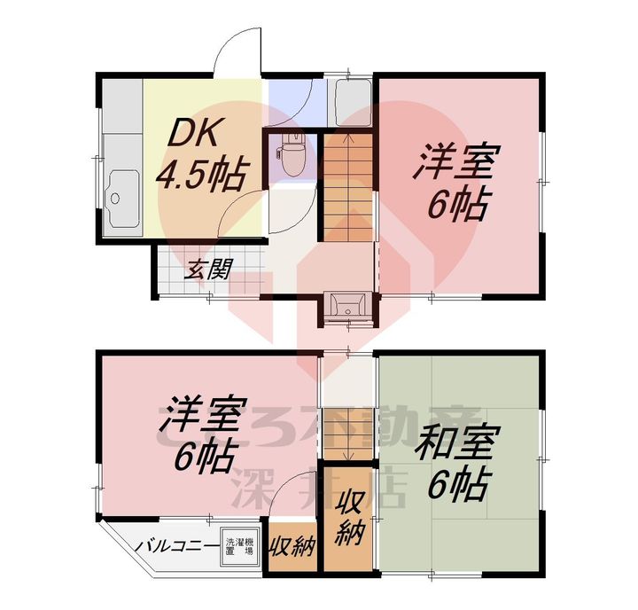 大阪府堺市東区日置荘西町4(一戸建)の賃貸物件の間取り