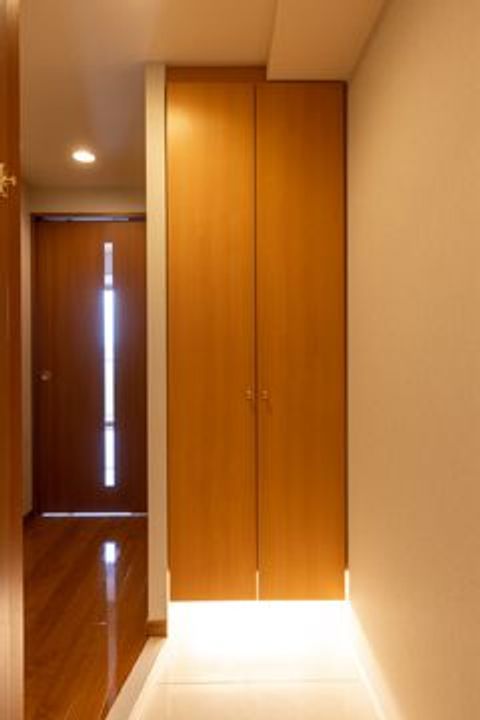 東京都新宿区河田町(マンション)の賃貸物件の玄関