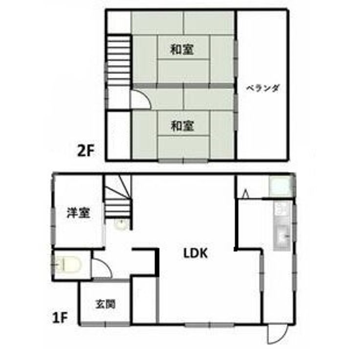 岐阜県羽島市竹鼻町(一戸建)の賃貸物件の間取り