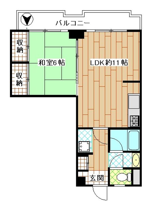 大山パークサイドマンションの間取り