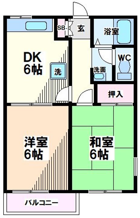 東京都国分寺市光町1(アパート)の賃貸物件の間取り