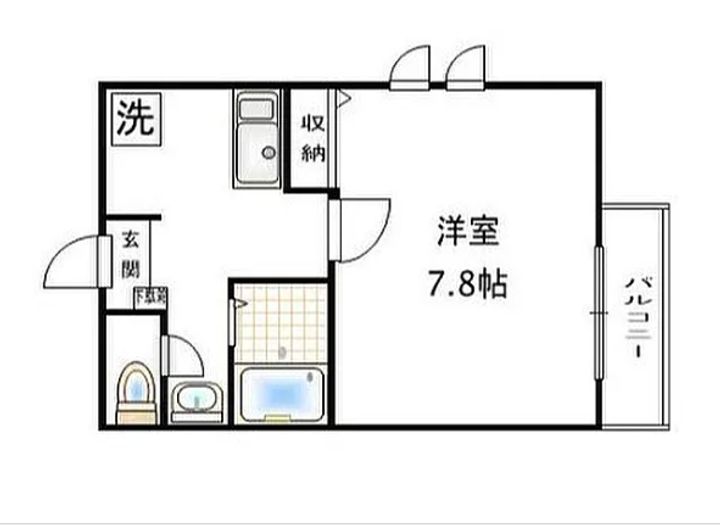 東京都文京区本駒込4(マンション)の賃貸物件の間取り