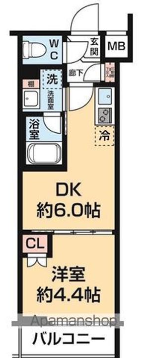 東京都中野区新井5(マンション)の賃貸物件の間取り
