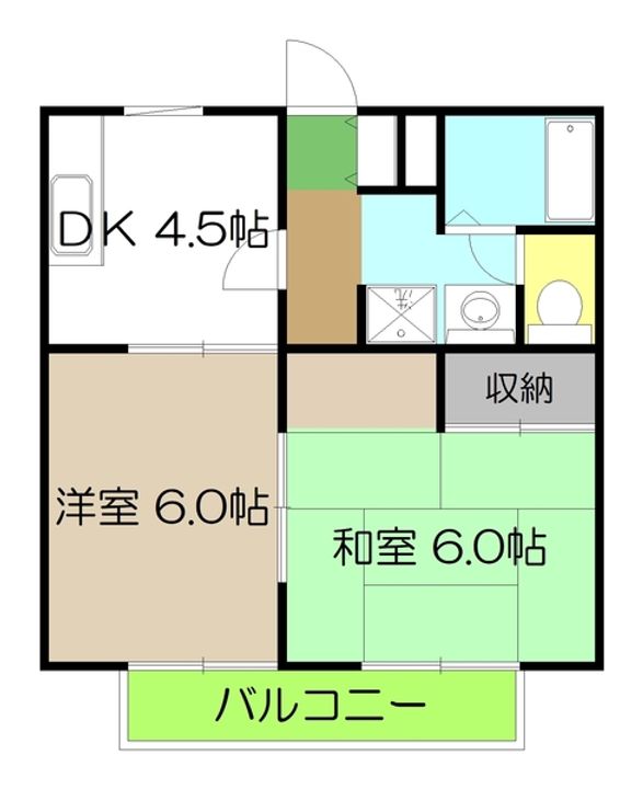 パークハイツふたばの間取り