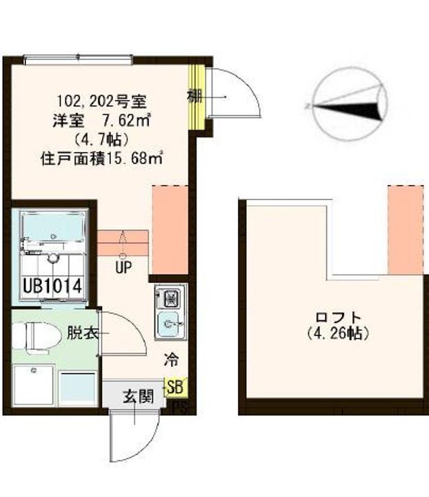 東京都葛飾区柴又5(アパート)の賃貸物件の間取り