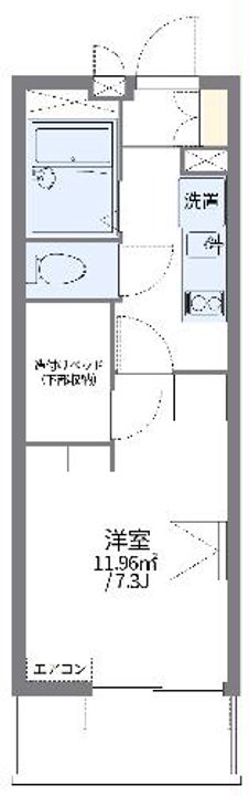 レオパレス中津川IIの間取り