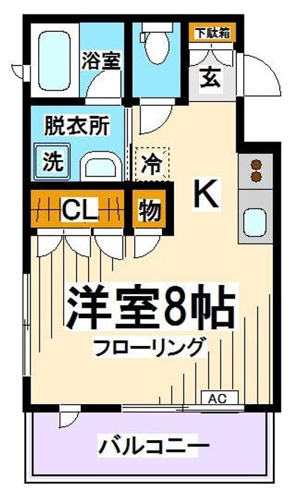 東京都世田谷区船橋5(マンション)の賃貸物件の間取り