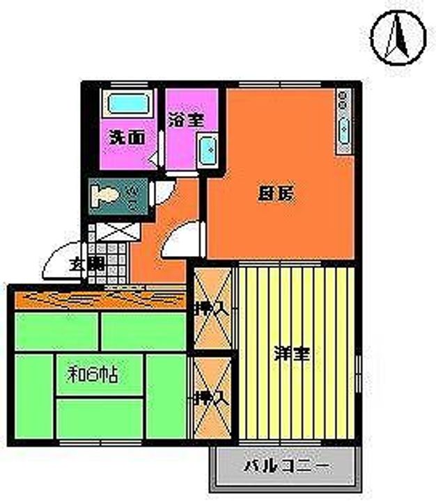 フレグランス大町 B棟の間取り