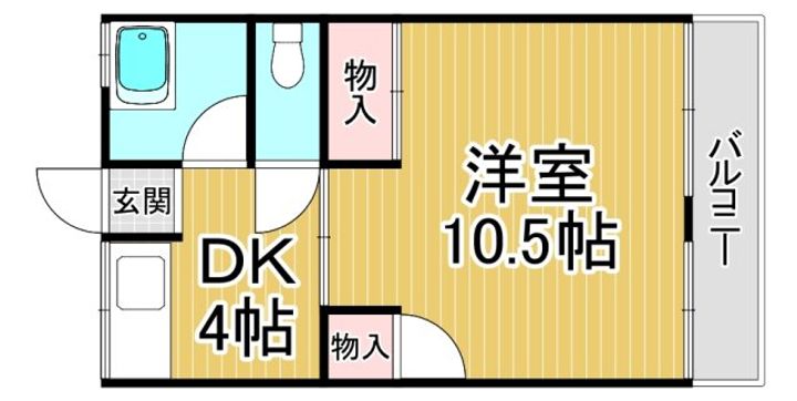 武庫之荘マンションの間取り