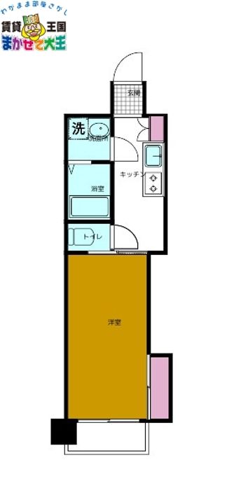 長崎県長崎市中園町(マンション)の賃貸物件の間取り