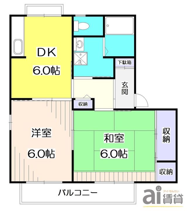 埼玉県新座市新堀3(アパート)の賃貸物件の間取り