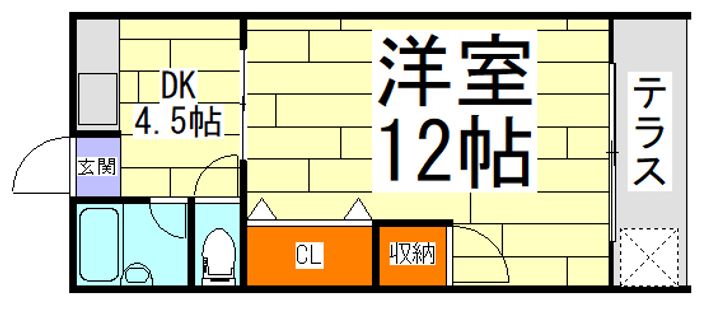 大阪府大阪市城東区蒲生1(マンション)の賃貸物件の間取り