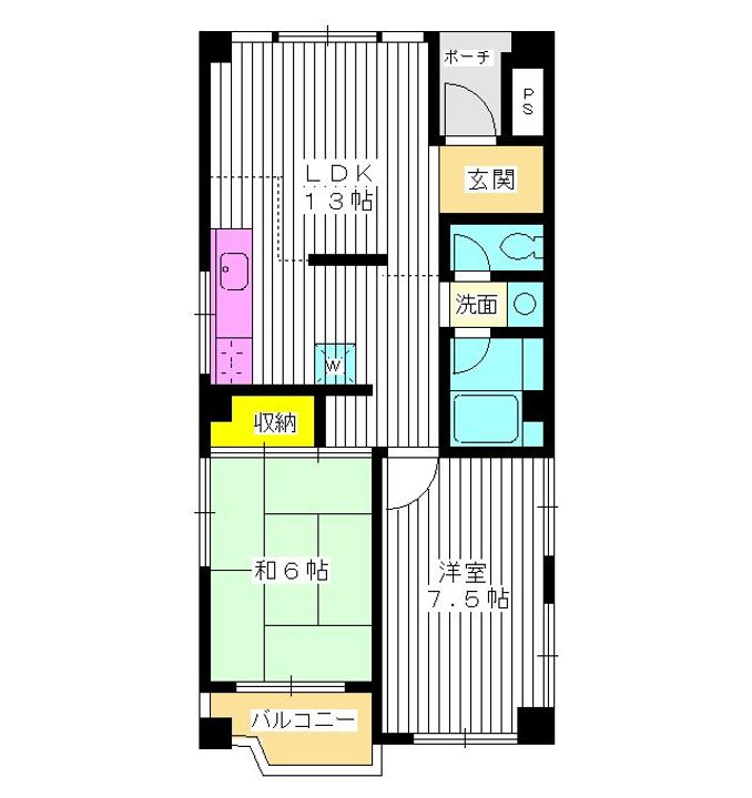 東京都練馬区豊玉南1(マンション)の賃貸物件の間取り