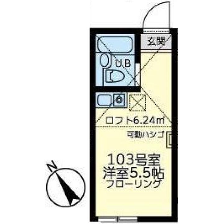 神奈川県横浜市南区山谷(アパート)の賃貸物件の間取り