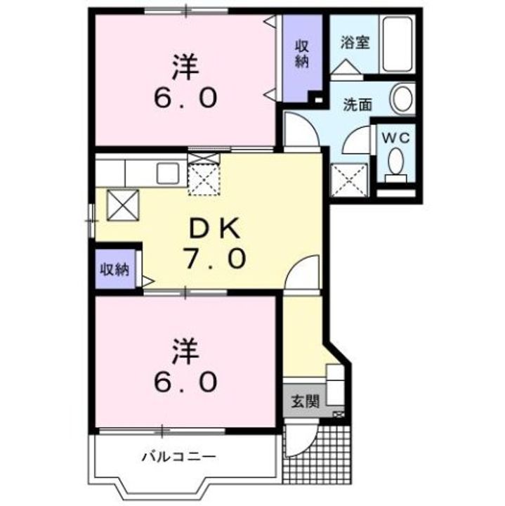 グリーンパークBの間取り