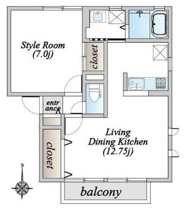 ソレジオ山崎の間取り