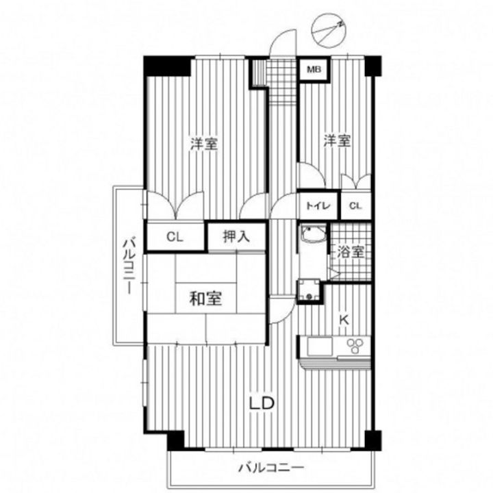 天衣中筋の間取り