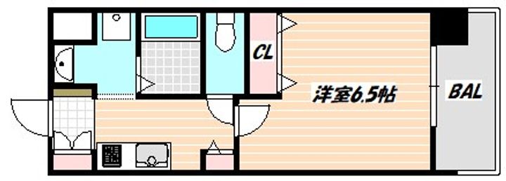 千葉県船橋市本町6(マンション)の賃貸物件の間取り