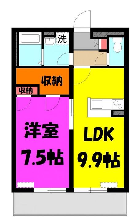 埼玉県さいたま市南区沼影1(マンション)の賃貸物件の間取り
