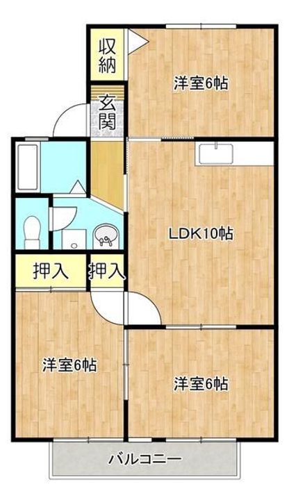 ファミール竜田の間取り