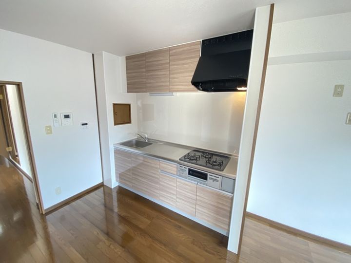 広島県広島市安佐南区山本1(マンション)の賃貸物件のキッチン