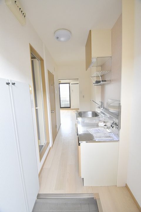 アンダンテ田中B棟の玄関