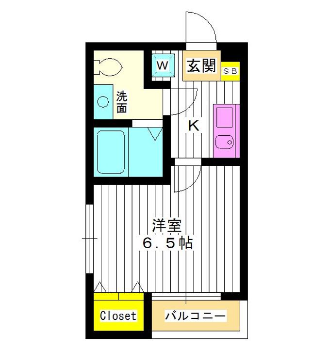 東京都練馬区中村北4(マンション)の賃貸物件の間取り
