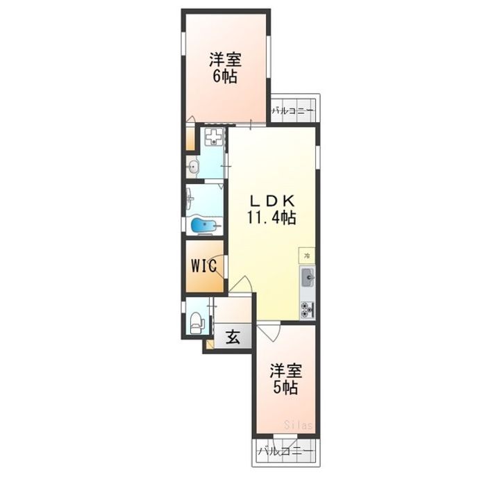 京都グランデ五番館の間取り