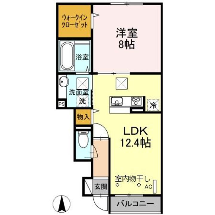 ポートランドB棟の間取り